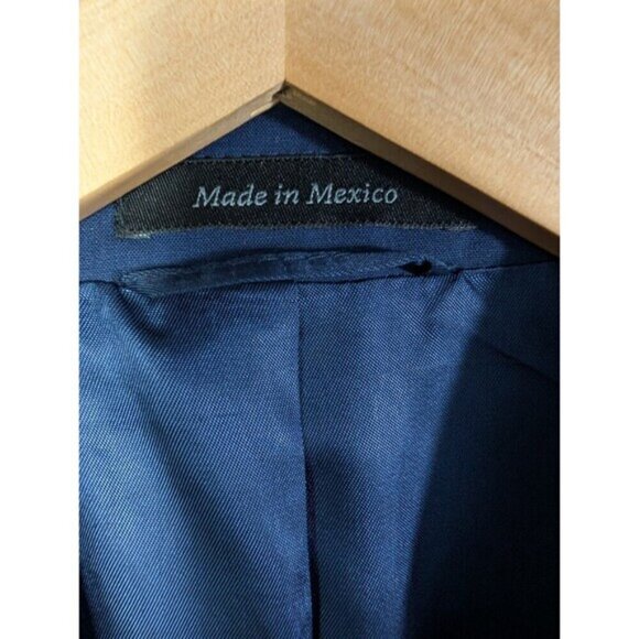 Ralph Lauren Black Label Blue Wool Sport Coat Blazer 40 Long - Picture 6 of 8